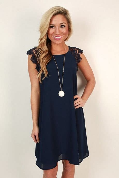 navy blue casual dresses.